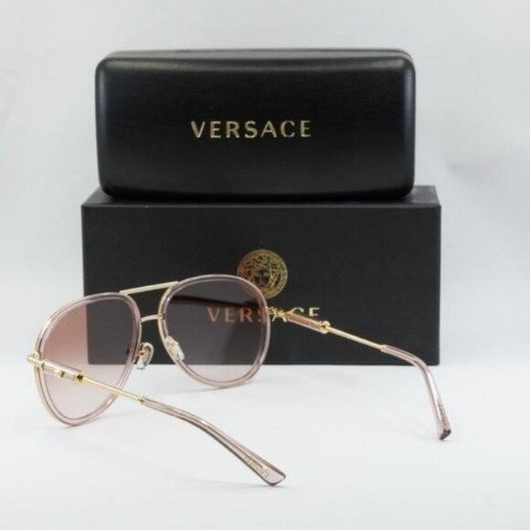 FINAL PRICE NEW VERSACE VE2260 100213 BROWN PINK GRADIENT SUNGLASSES main image 8